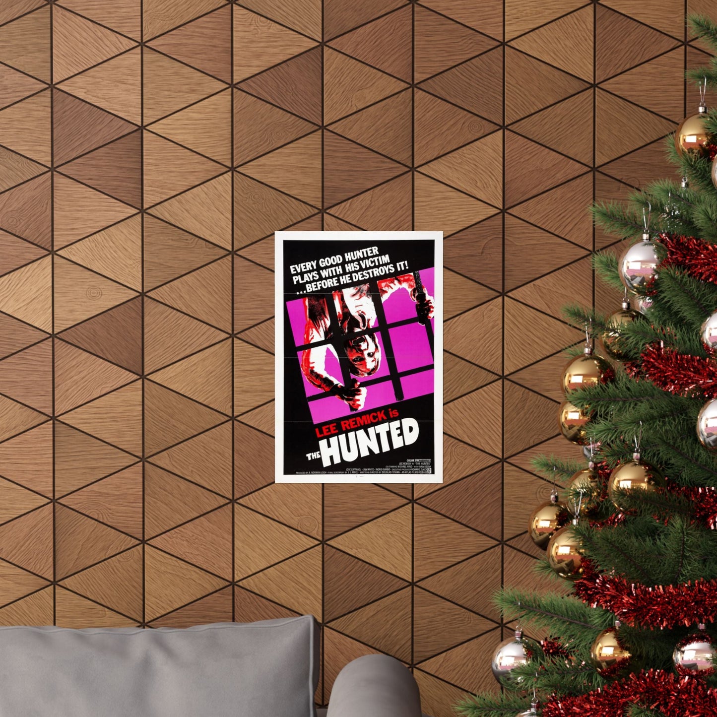 THE HUNTED 1974 - Paper Movie Poster-The Sticker Space