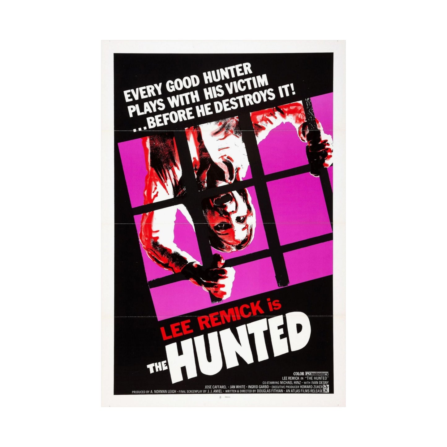 THE HUNTED 1974 - Paper Movie Poster-The Sticker Space