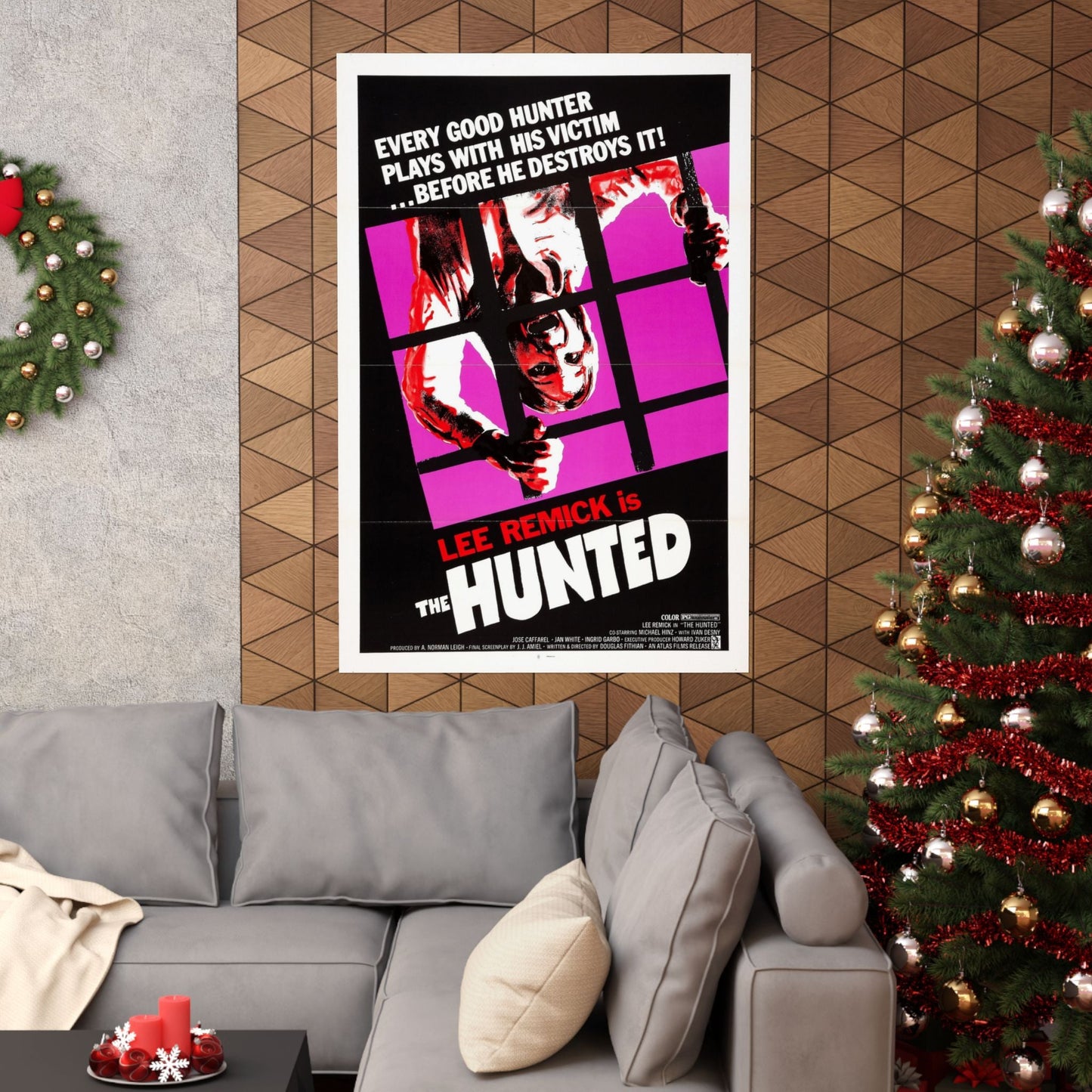 THE HUNTED 1974 - Paper Movie Poster-The Sticker Space