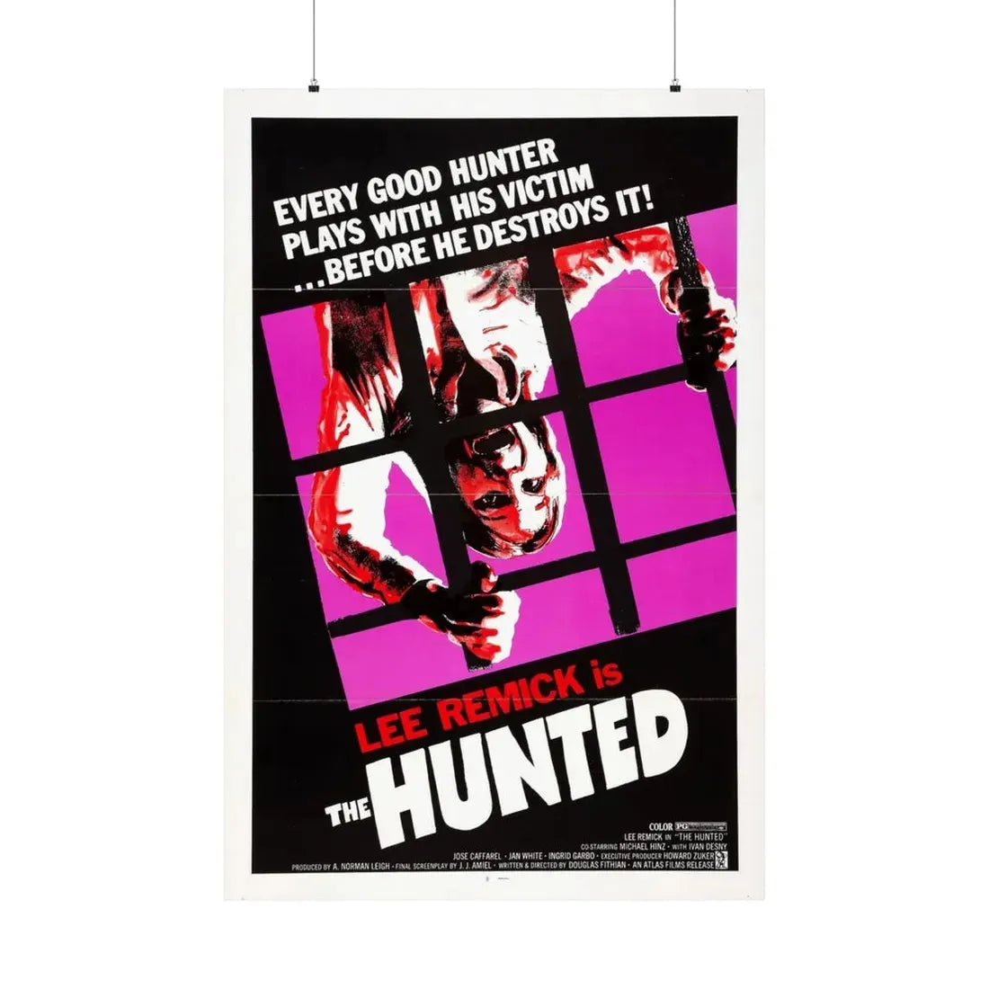 THE HUNTED 1974 - Paper Movie Poster 36" x 54" Matte - The Sticker Space