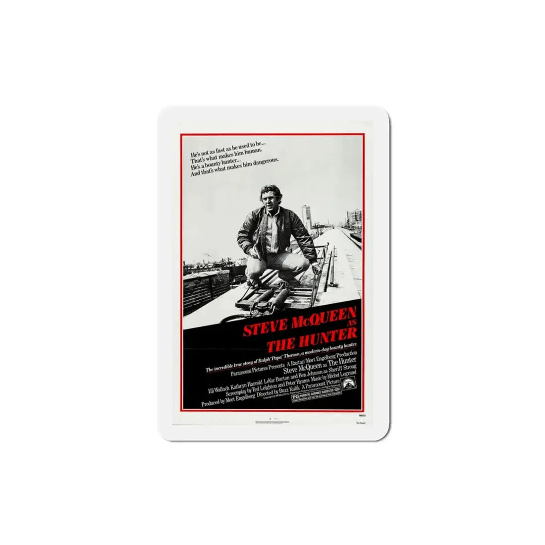 The Hunter 1980 Movie Poster Refrigerator Magnet 3 Inch - The Sticker Space