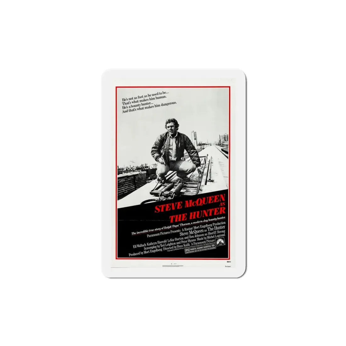 The Hunter 1980 Movie Poster Refrigerator Magnet 4 Inch - The Sticker Space