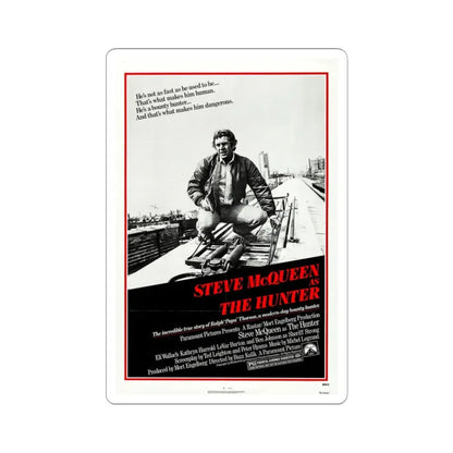 The Hunter 1980 Movie Poster - STICKER Vinyl Kiss-Cut Decal 6 Inch White - The Sticker Space