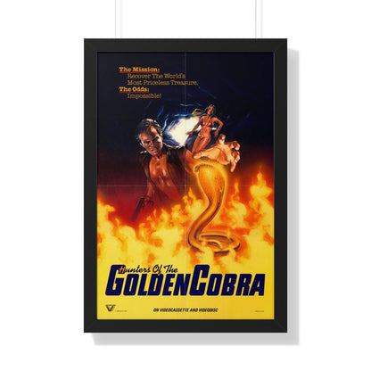 THE HUNTERS OF THE GOLDEN COBRA 1982 - Framed Movie Poster-20" x 30"-The Sticker Space