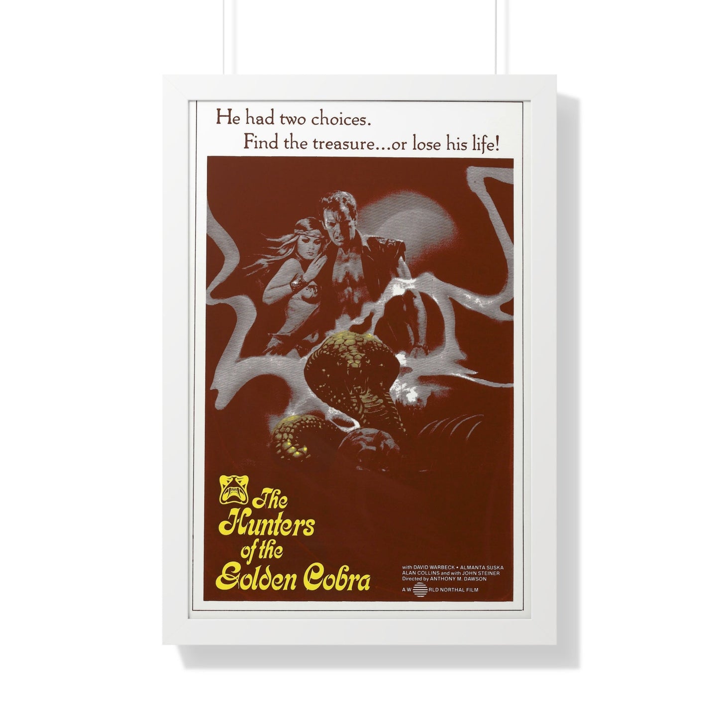 THE HUNTERS OF THE GOLDEN COBRA (2) 1982 - Framed Movie Poster-20" x 30"-The Sticker Space