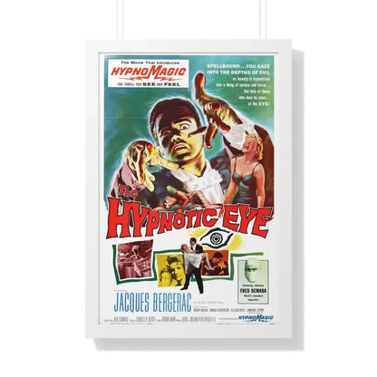 THE HYPNOTIC EYE 1960 - Framed Movie Poster 20" x 30" White - The Sticker Space