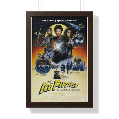 THE ICE PIRATES 1984 - Framed Movie Poster 16″ x 24″ Walnut - The Sticker Space