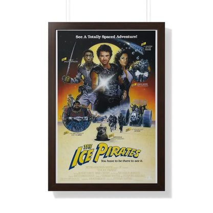 THE ICE PIRATES 1984 - Framed Movie Poster 20" x 30" Walnut - The Sticker Space