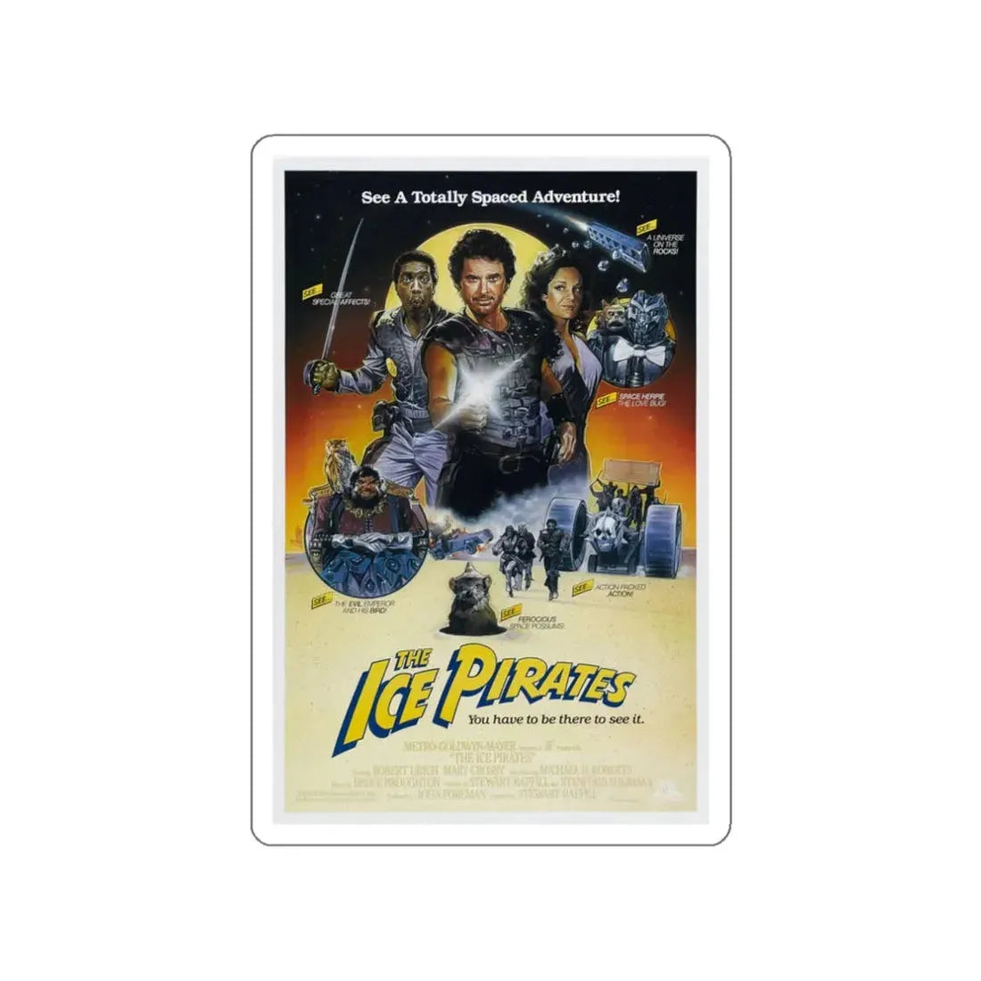 THE ICE PIRATES 1984 Movie Poster STICKER Vinyl Die-Cut Decal 3 Inch - The Sticker Space