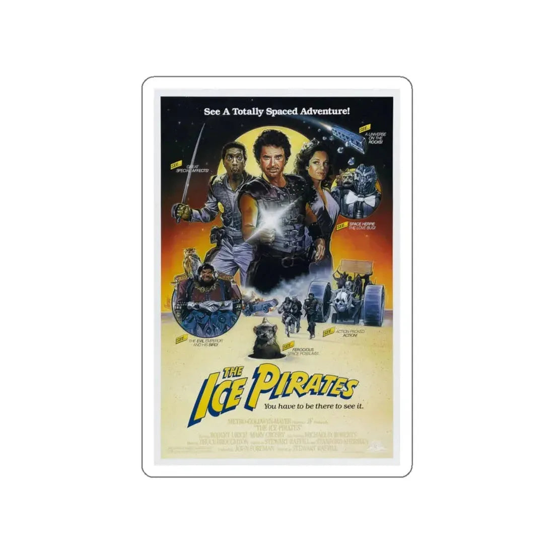 THE ICE PIRATES 1984 Movie Poster STICKER Vinyl Die-Cut Decal 6 Inch - The Sticker Space