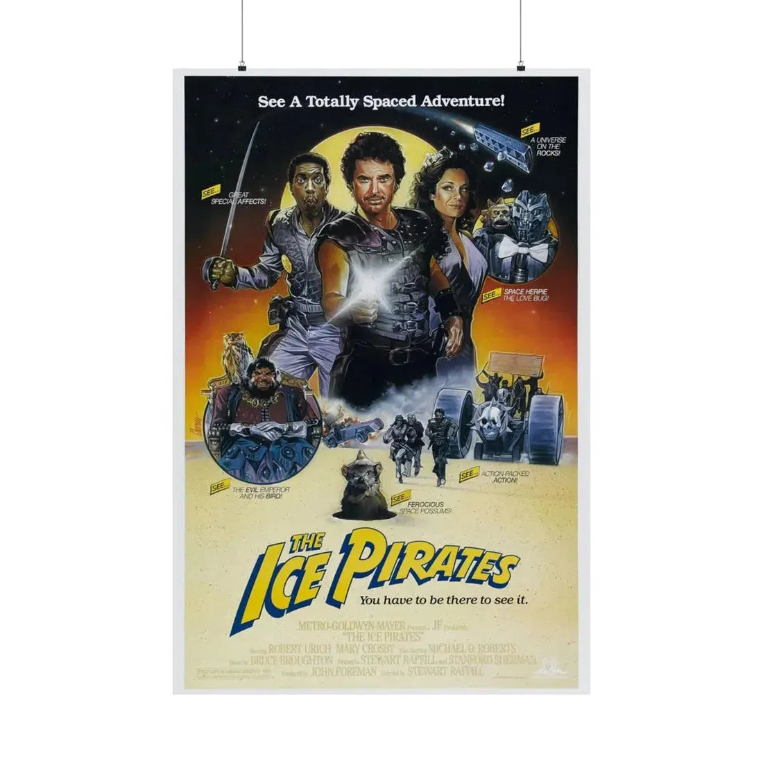THE ICE PIRATES 1984 - Paper Movie Poster 36" x 54" Matte - The Sticker Space