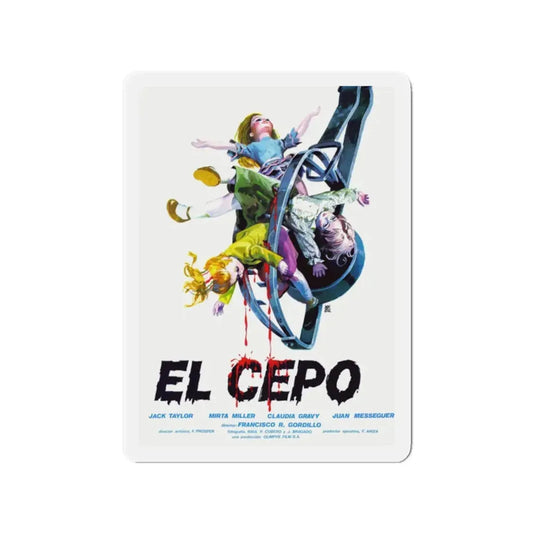 THE ICEBOX MURDERS 1982 Movie Poster - Refrigerator Magnet 2 Inch Die-Cut - The Sticker Space