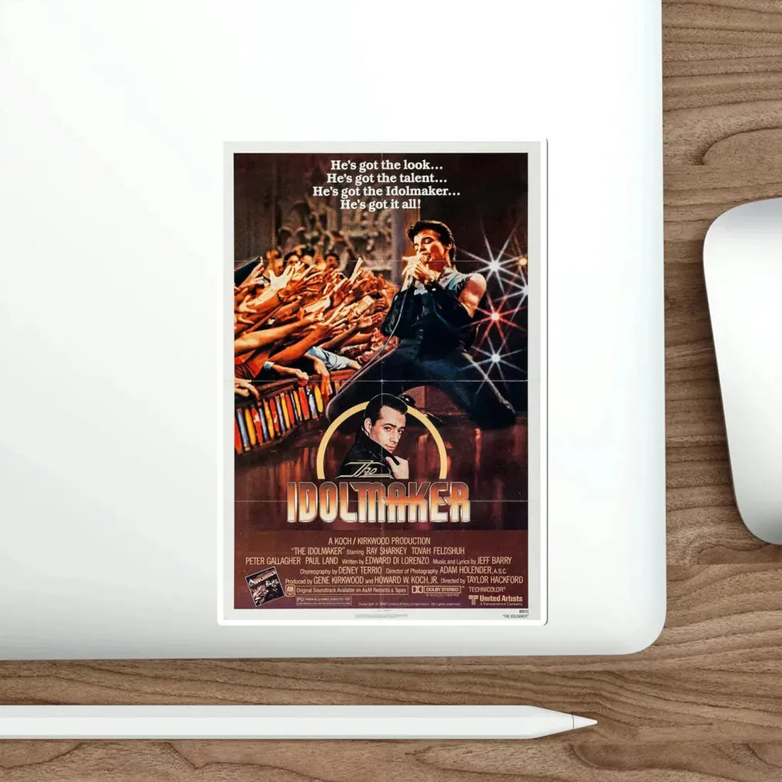The Idolmaker 1980 Movie Poster STICKER Vinyl Die-Cut Decal - The Sticker Space