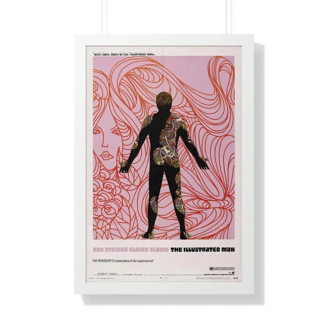 THE ILLUSTRATED MAN 1969 - Framed Movie Poster 20" x 30" White - The Sticker Space