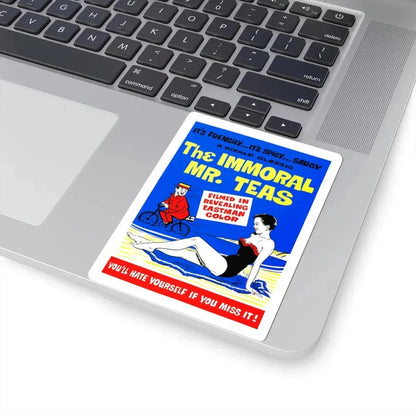 THE IMMORAL MR. TEAS 1959 Movie Poster - STICKER Vinyl Kiss-Cut Decal - The Sticker Space