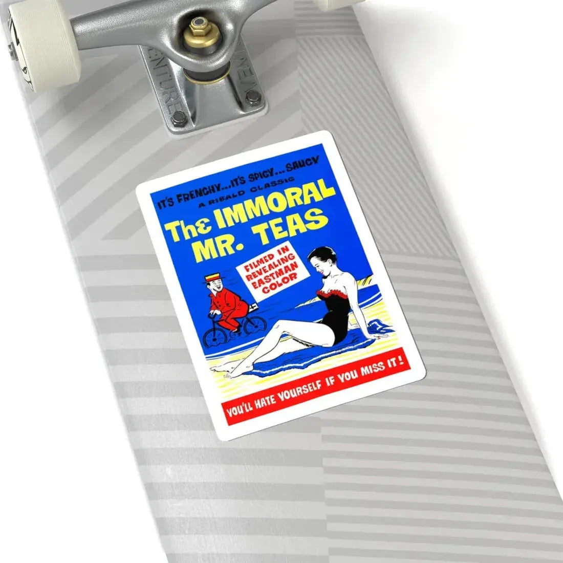 THE IMMORAL MR. TEAS 1959 Movie Poster - STICKER Vinyl Kiss-Cut Decal - The Sticker Space
