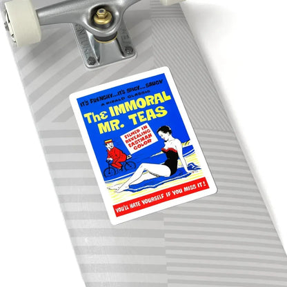 THE IMMORAL MR. TEAS 1959 Movie Poster - STICKER Vinyl Kiss-Cut Decal - The Sticker Space