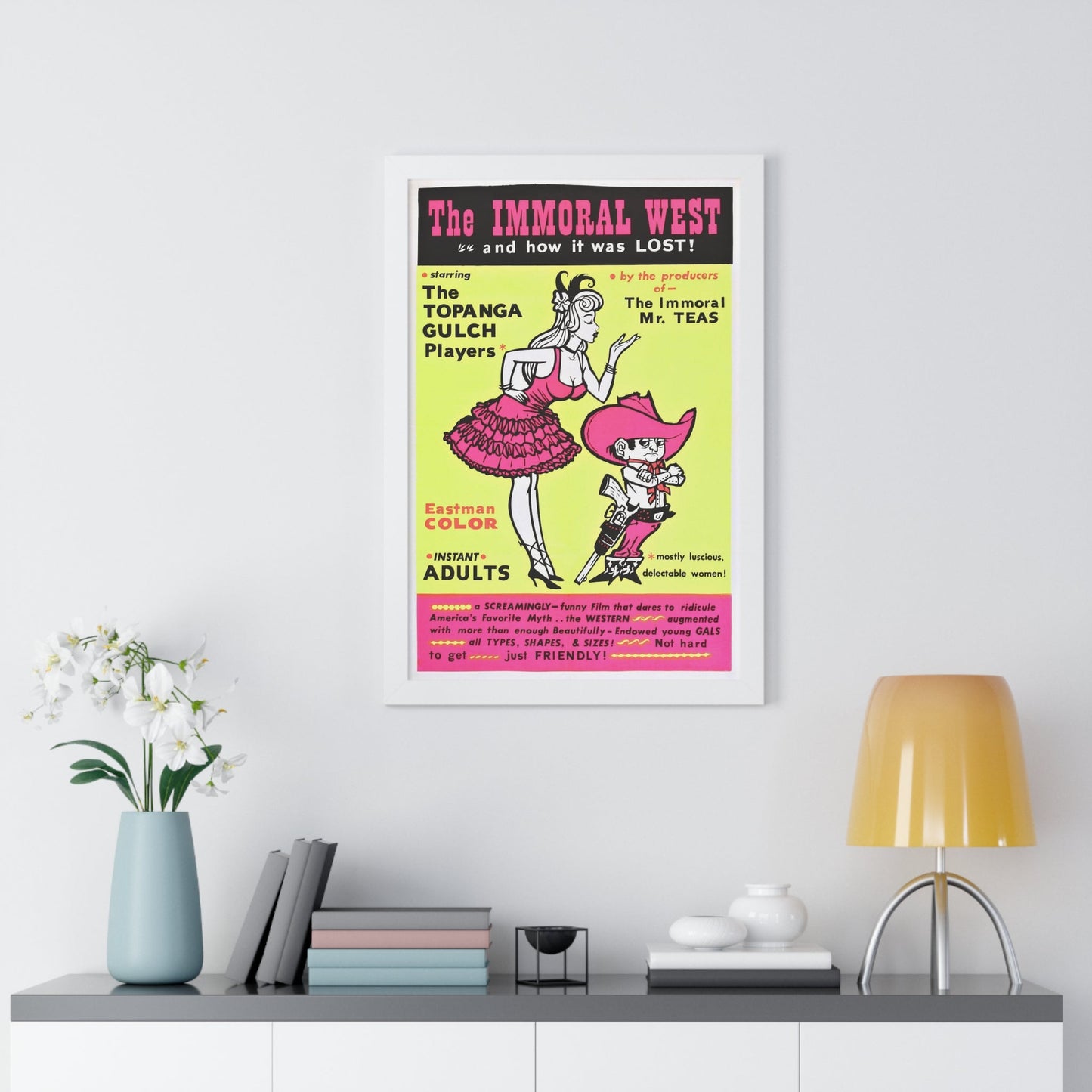 THE IMMORAL WEST 1962 - Framed Movie Poster-The Sticker Space