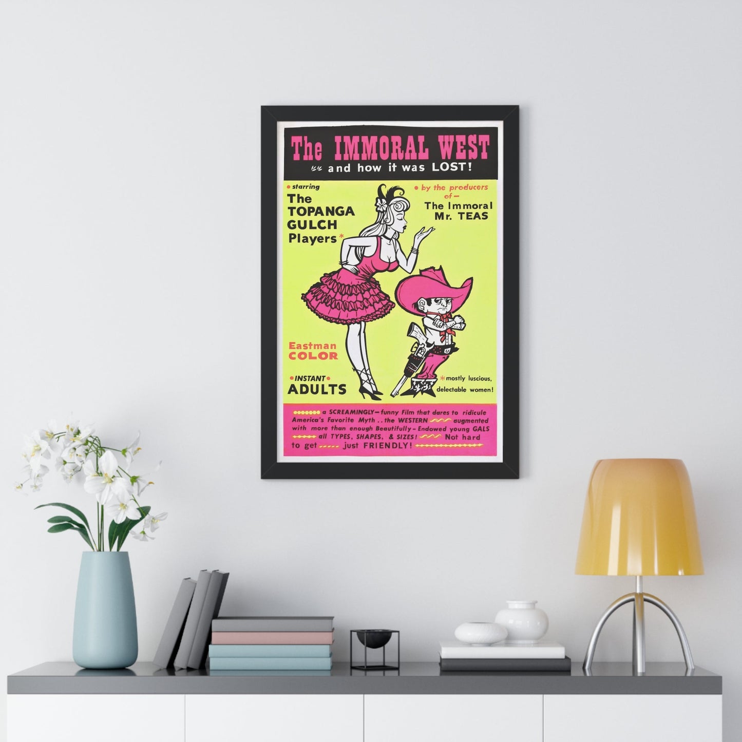 THE IMMORAL WEST 1962 - Framed Movie Poster-The Sticker Space