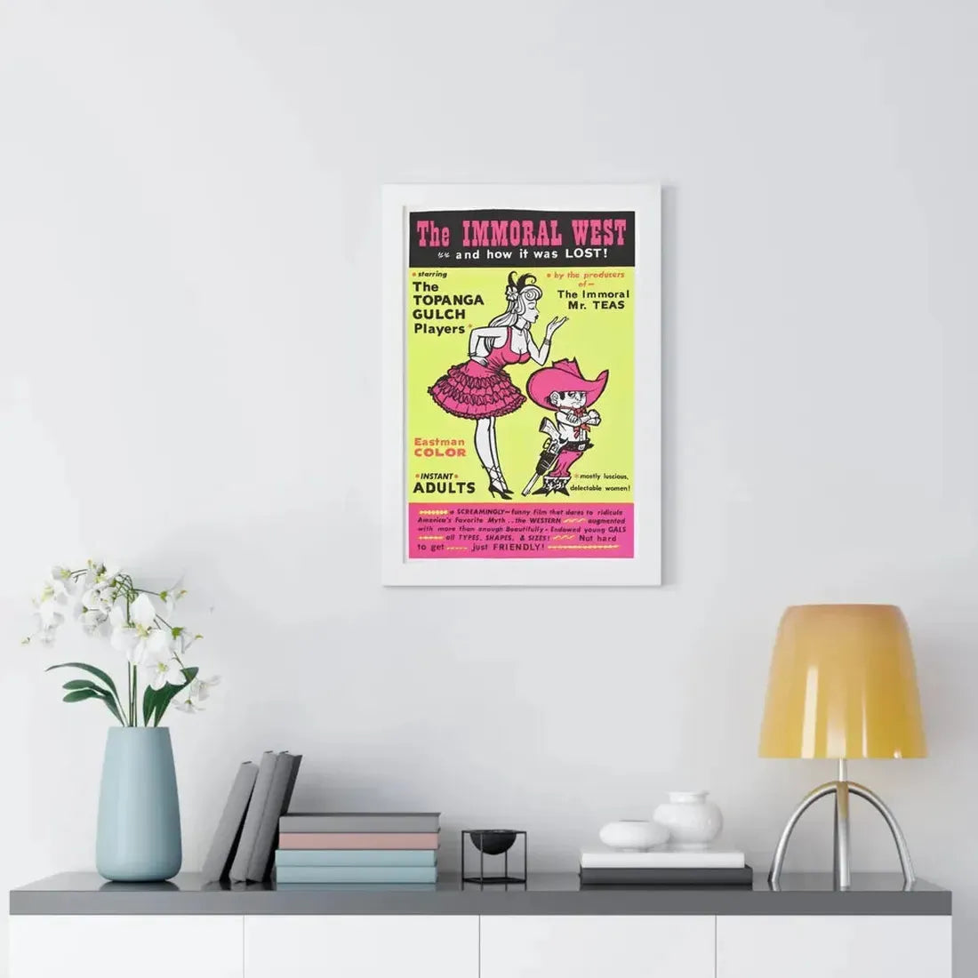 THE IMMORAL WEST 1962 - Framed Movie Poster - The Sticker Space