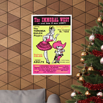 THE IMMORAL WEST 1962 - Paper Movie Poster-The Sticker Space