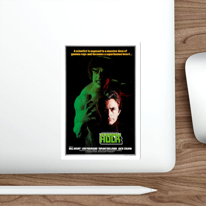 THE INCREDIBLE HULK (FERRIGNO) 1977 Movie Poster STICKER Vinyl Die-Cut Decal-The Sticker Space