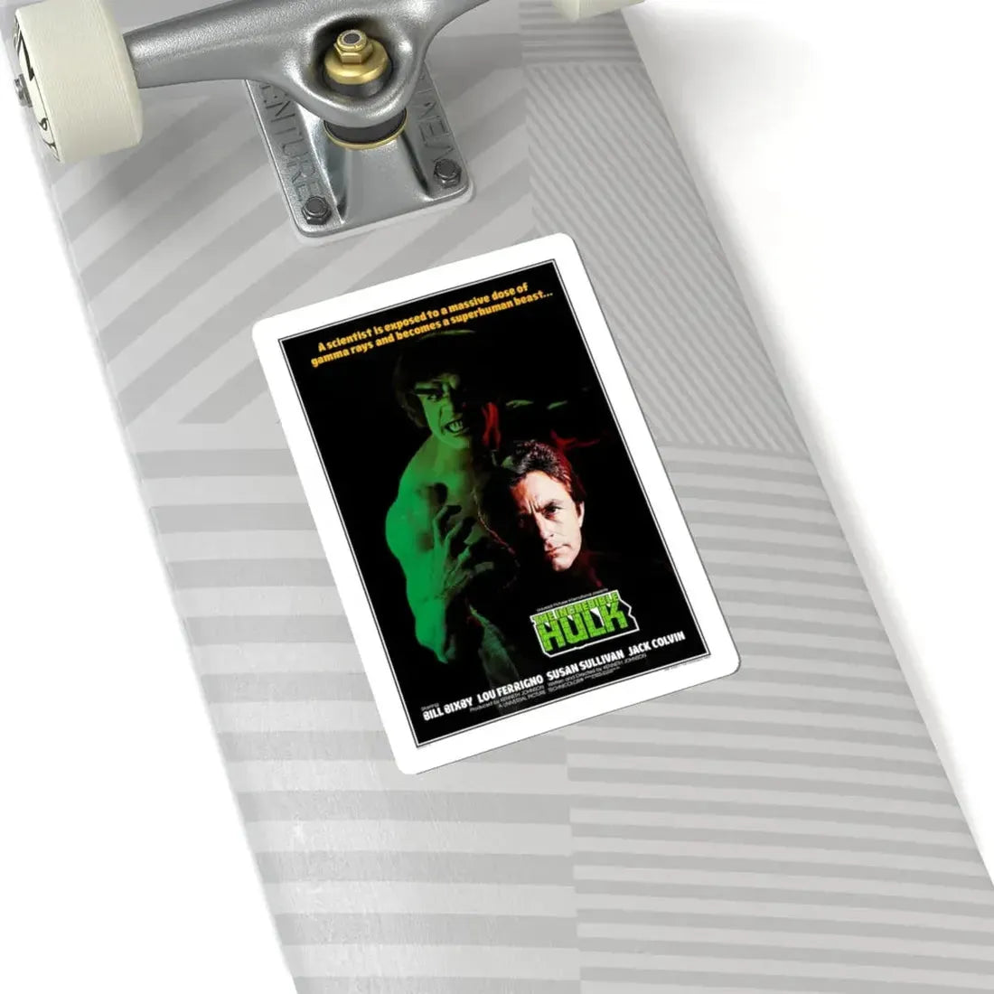 THE INCREDIBLE HULK (FERRIGNO) 1977 Movie Poster - STICKER Vinyl Kiss-Cut Decal - The Sticker Space