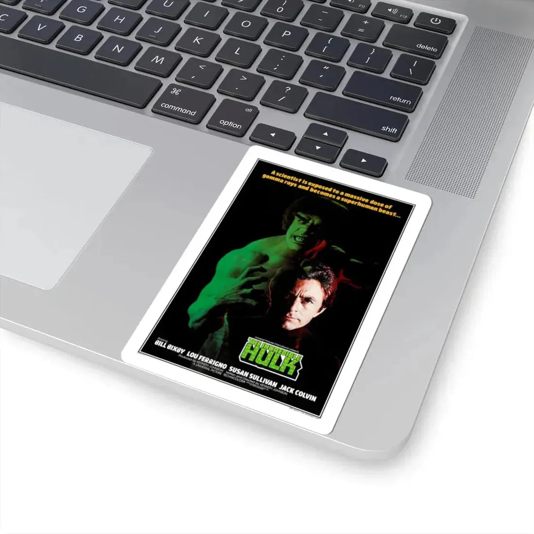 THE INCREDIBLE HULK (FERRIGNO) 1977 Movie Poster - STICKER Vinyl Kiss-Cut Decal - The Sticker Space