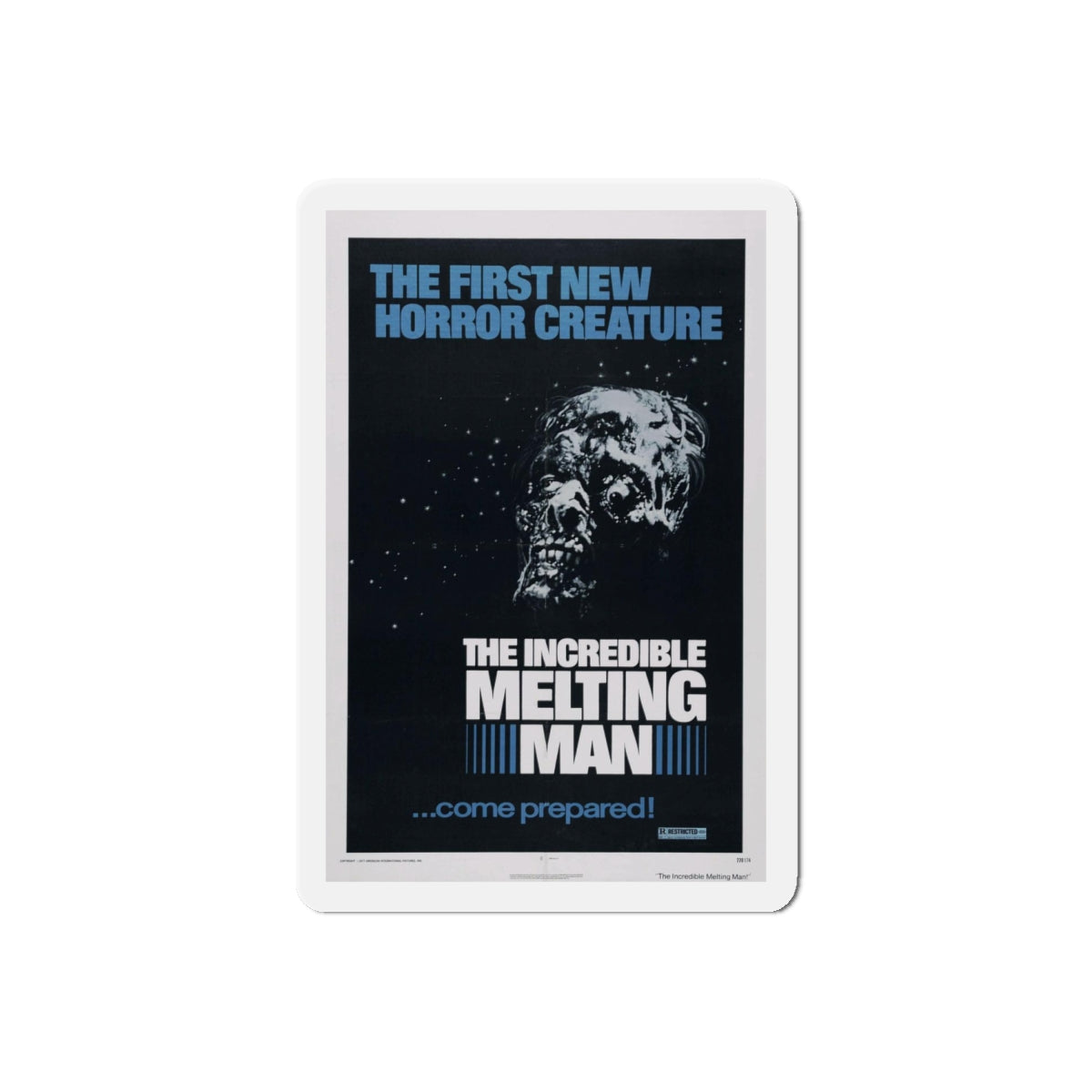 THE INCREDIBLE MELTING MAN (2) 1977 Movie Poster - Refrigerator Magnet-6" × 6"-The Sticker Space