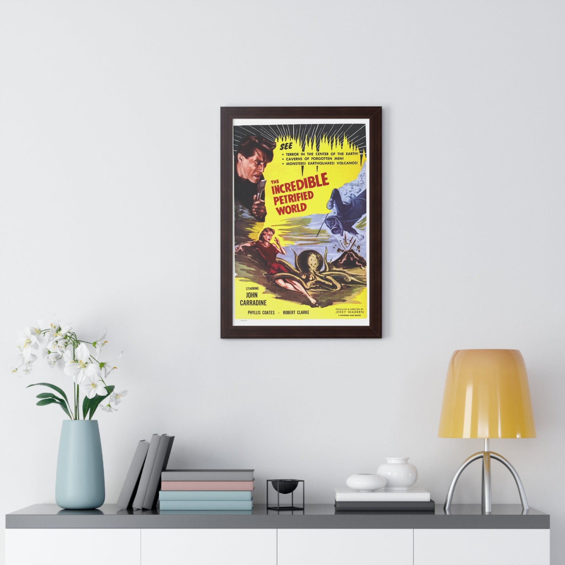 THE INCREDIBLE PETRIFIED WORLD 1959 - Framed Movie Poster-The Sticker Space