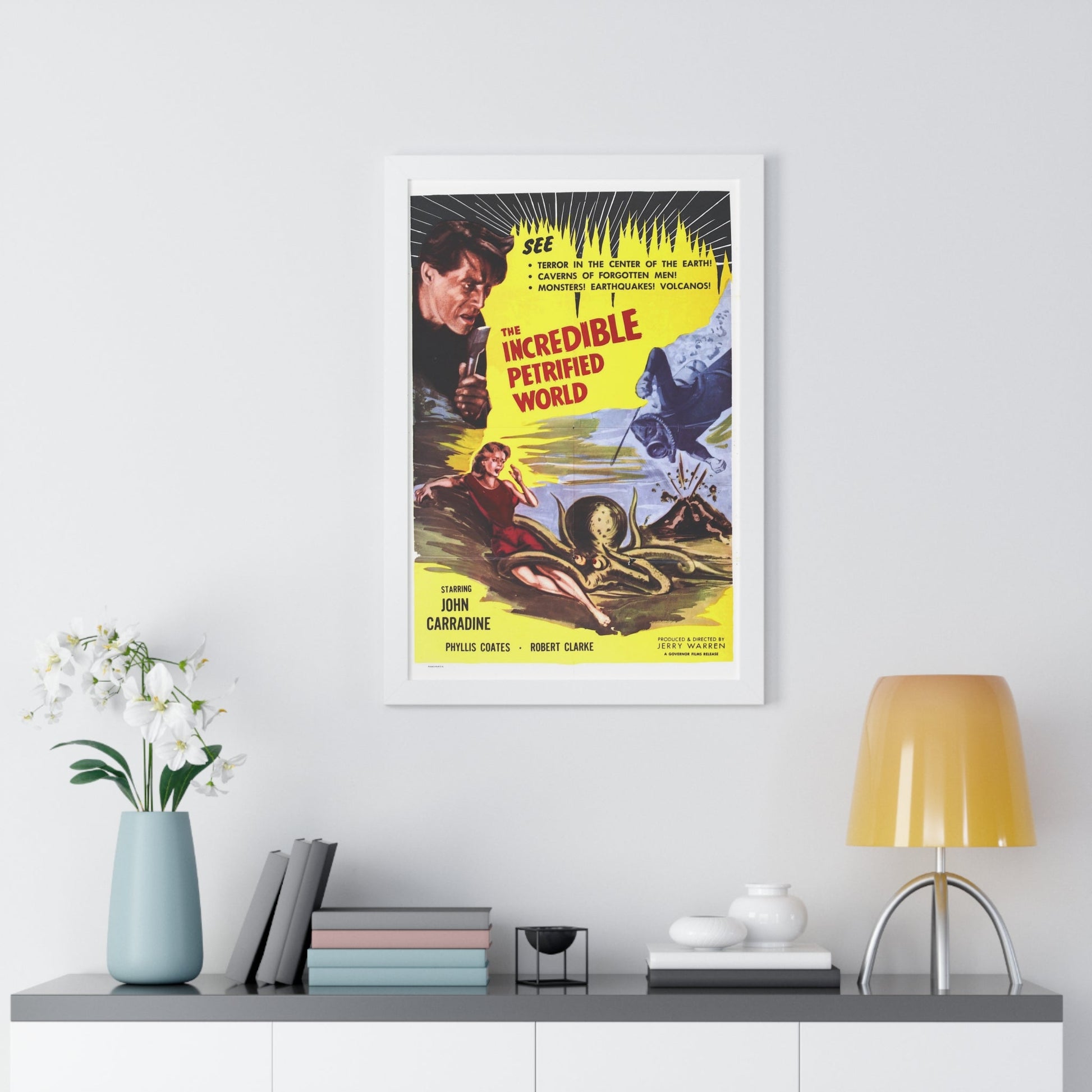 THE INCREDIBLE PETRIFIED WORLD 1959 - Framed Movie Poster-The Sticker Space