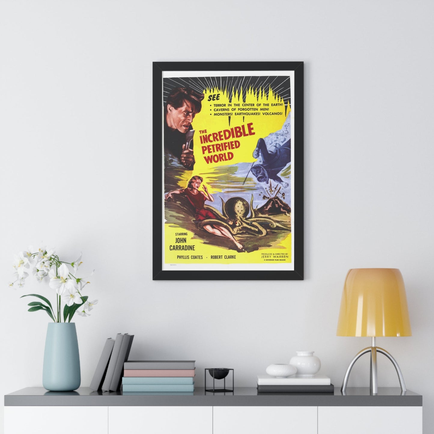 THE INCREDIBLE PETRIFIED WORLD 1959 - Framed Movie Poster-The Sticker Space