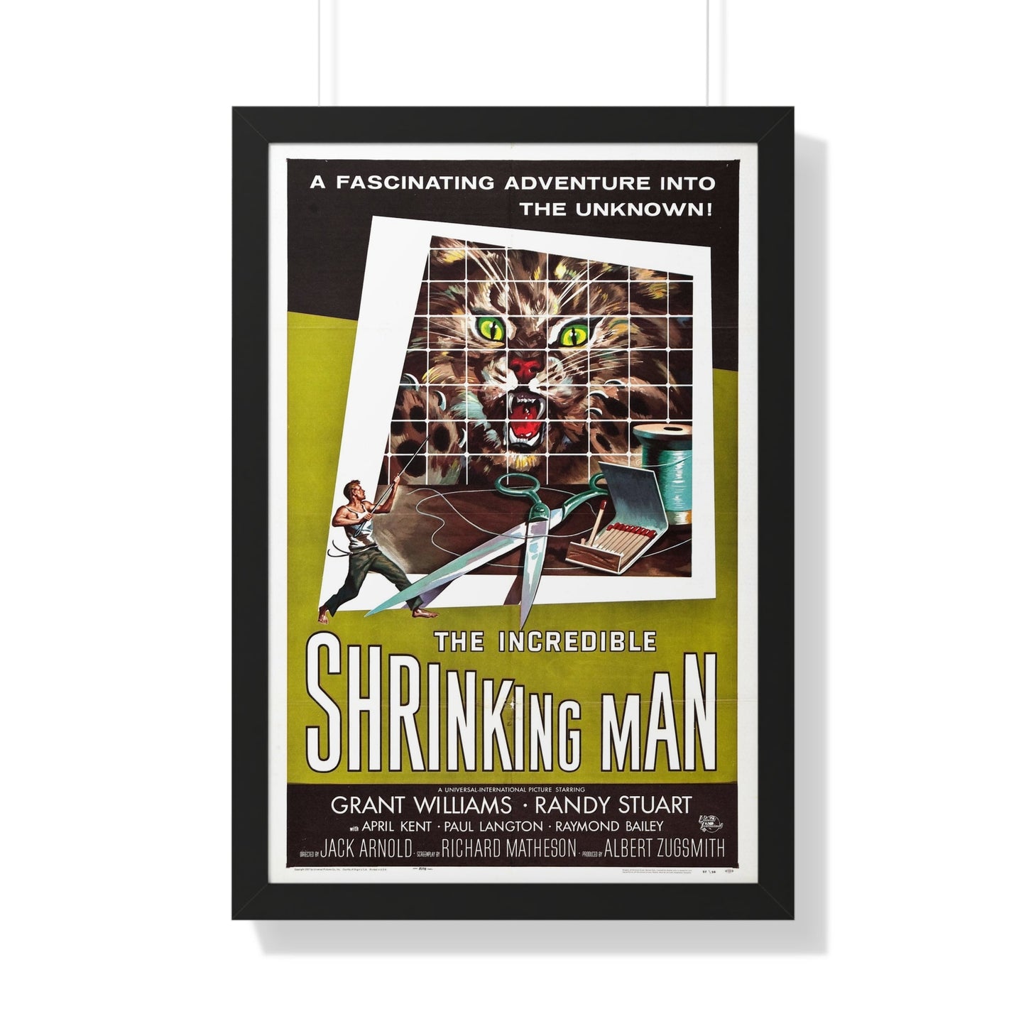 THE INCREDIBLE SHRINKING MAN 1957 - Framed Movie Poster-20" x 30"-The Sticker Space