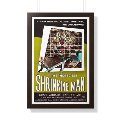 THE INCREDIBLE SHRINKING MAN 1957 - Framed Movie Poster 20" x 30" Walnut - The Sticker Space