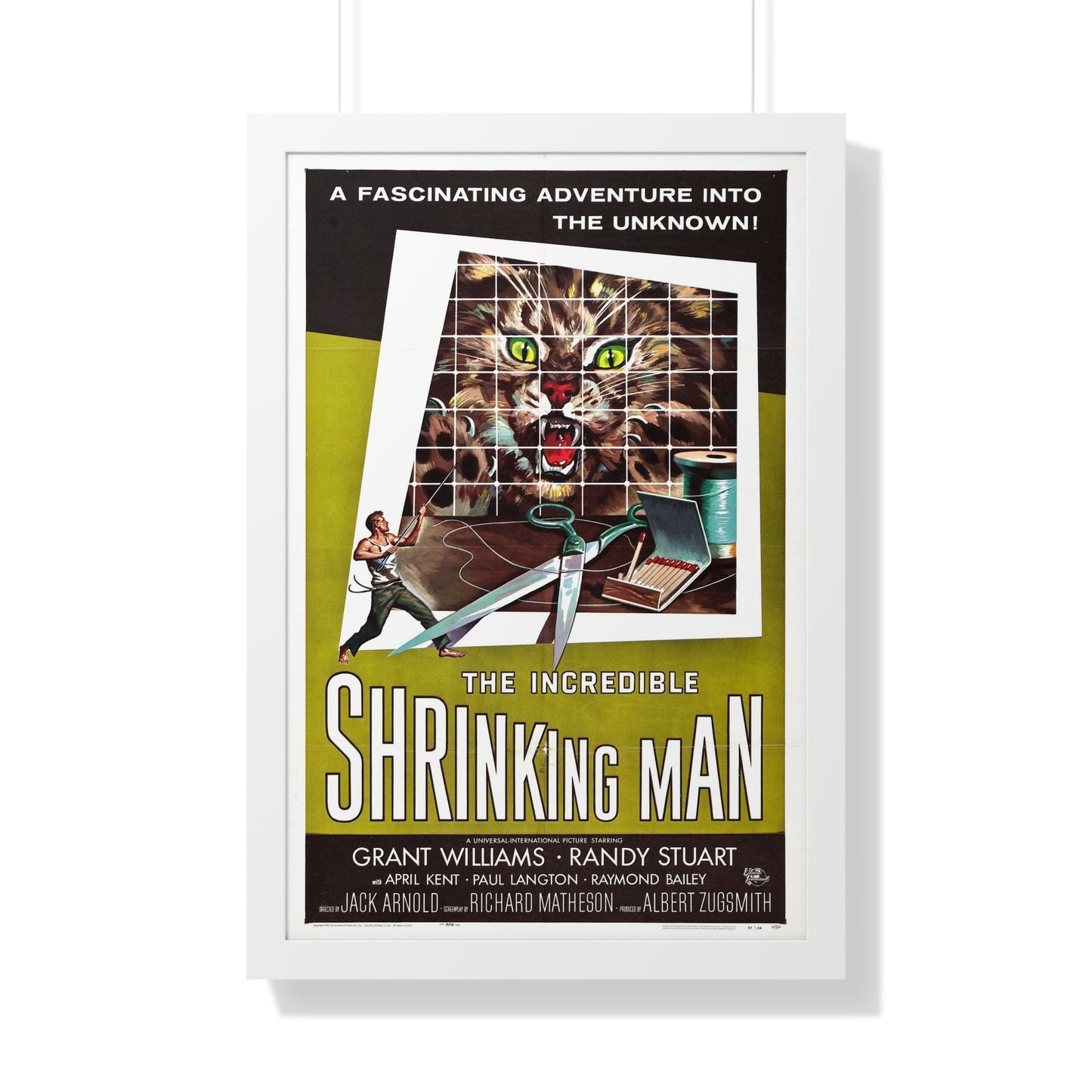 THE INCREDIBLE SHRINKING MAN 1957 - Framed Movie Poster-20" x 30"-The Sticker Space