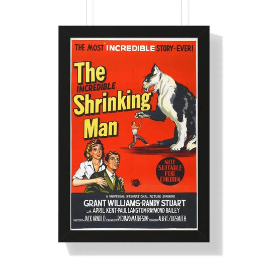 THE INCREDIBLE SHRINKING MAN (2) 1957 - Framed Movie Poster 16″ x 24″ Black - The Sticker Space