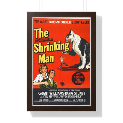 THE INCREDIBLE SHRINKING MAN (2) 1957 - Framed Movie Poster 16″ x 24″ Walnut - The Sticker Space