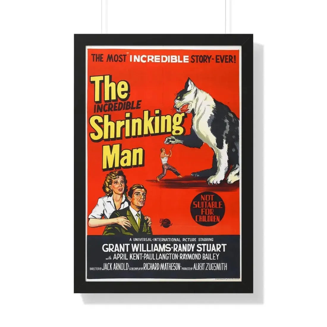 THE INCREDIBLE SHRINKING MAN (2) 1957 - Framed Movie Poster 20" x 30" Black - The Sticker Space
