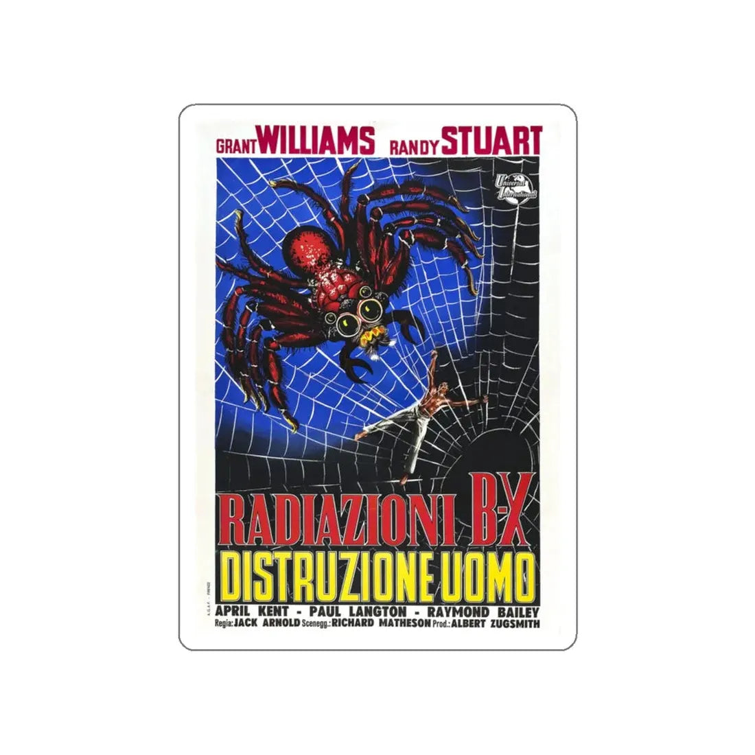 THE INCREDIBLE SHRINKING MAN (3) 1957 Movie Poster STICKER Vinyl Die-Cut Decal 6 Inch - The Sticker Space