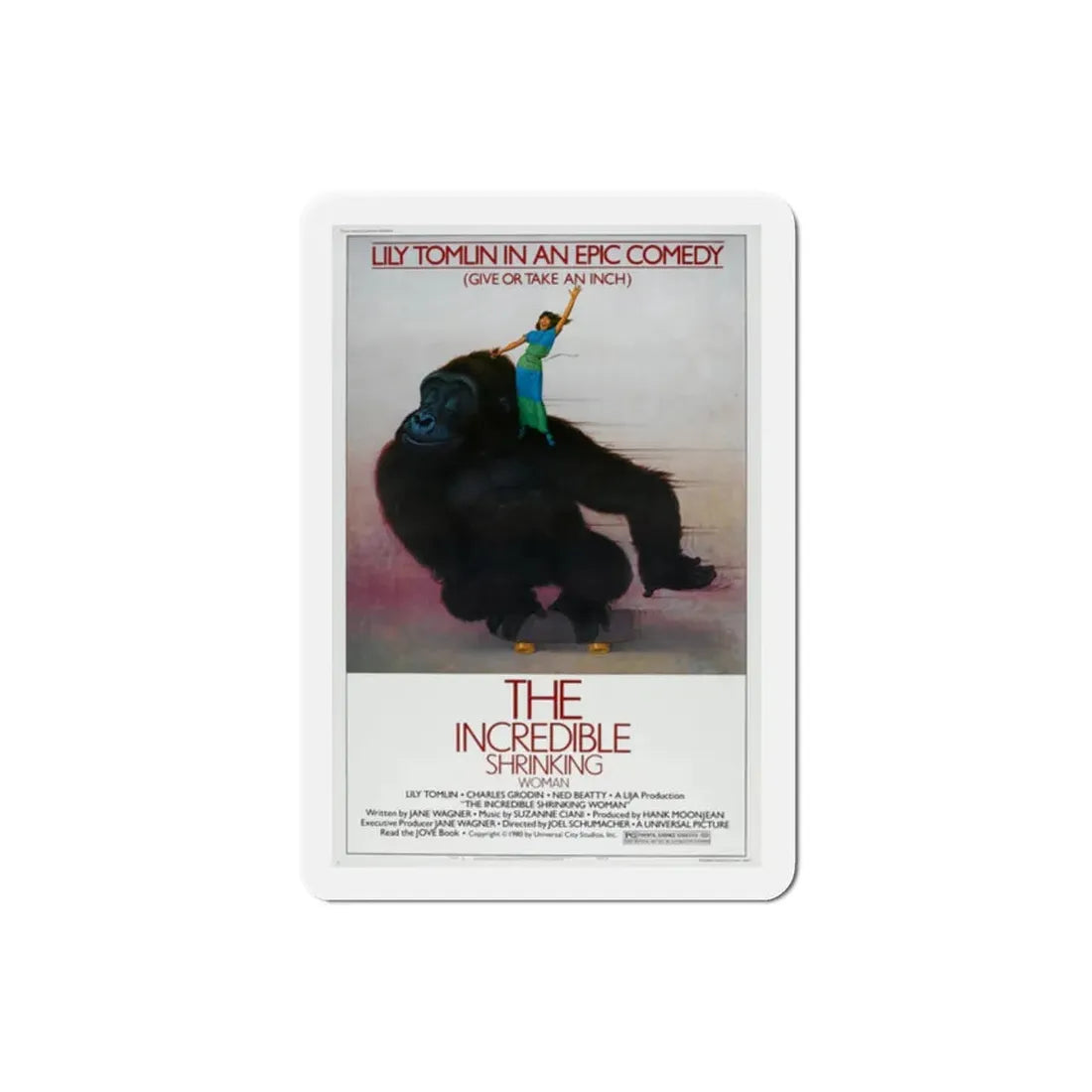 The Incredible Shrinking Woman 1981 Movie Poster Refrigerator Magnet 2 Inch - The Sticker Space