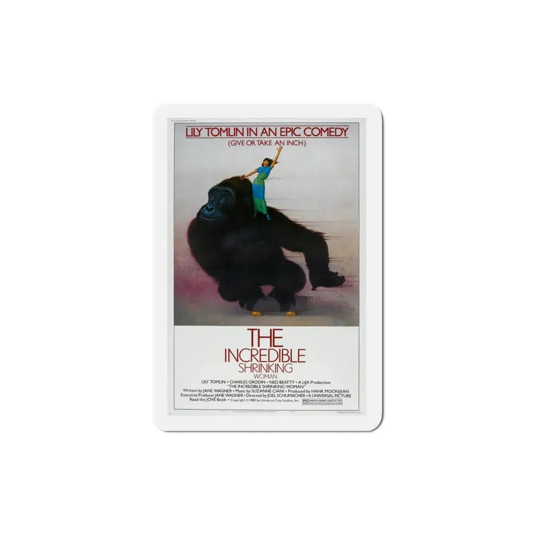 The Incredible Shrinking Woman 1981 Movie Poster Refrigerator Magnet 3 Inch - The Sticker Space
