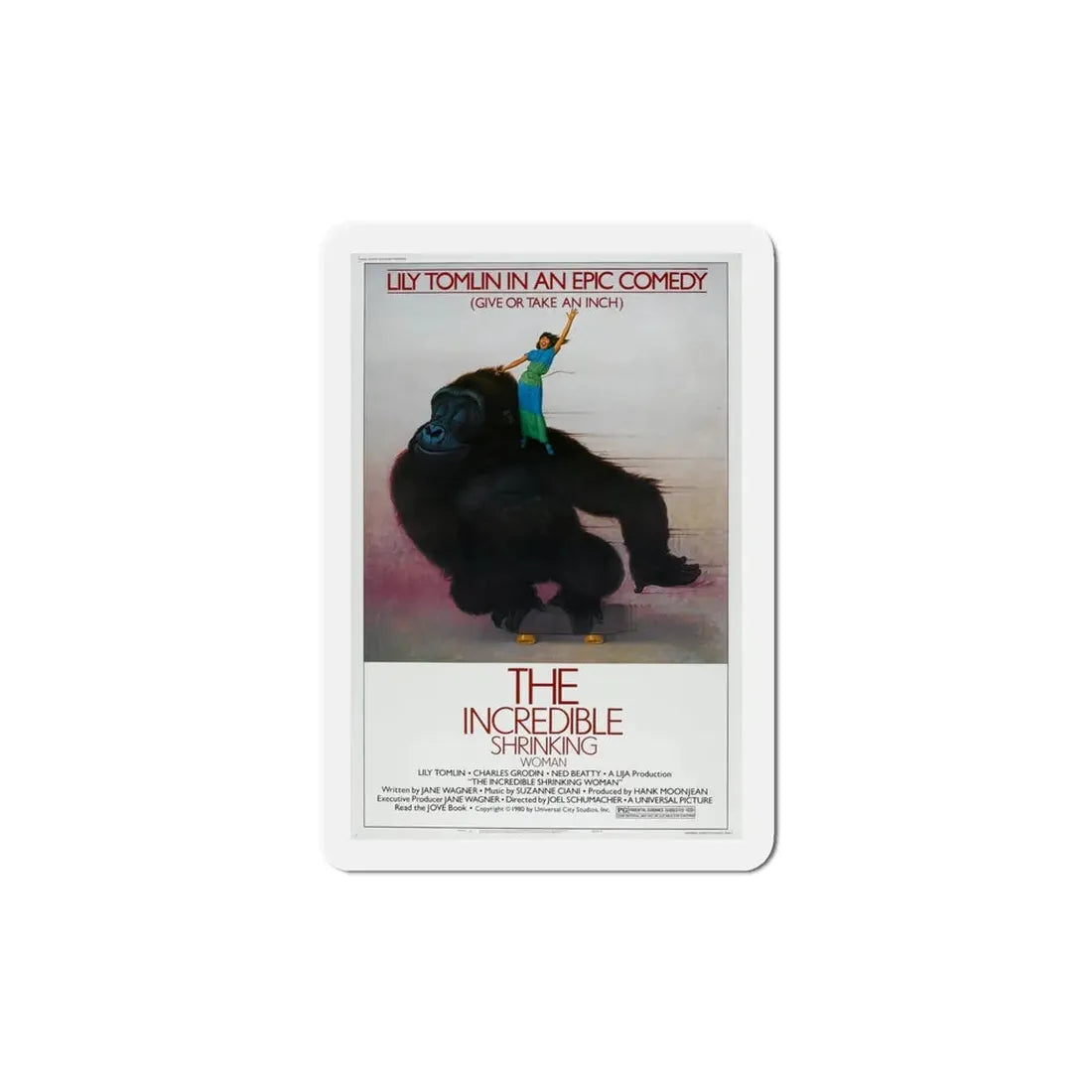 The Incredible Shrinking Woman 1981 Movie Poster Refrigerator Magnet 5 Inch - The Sticker Space
