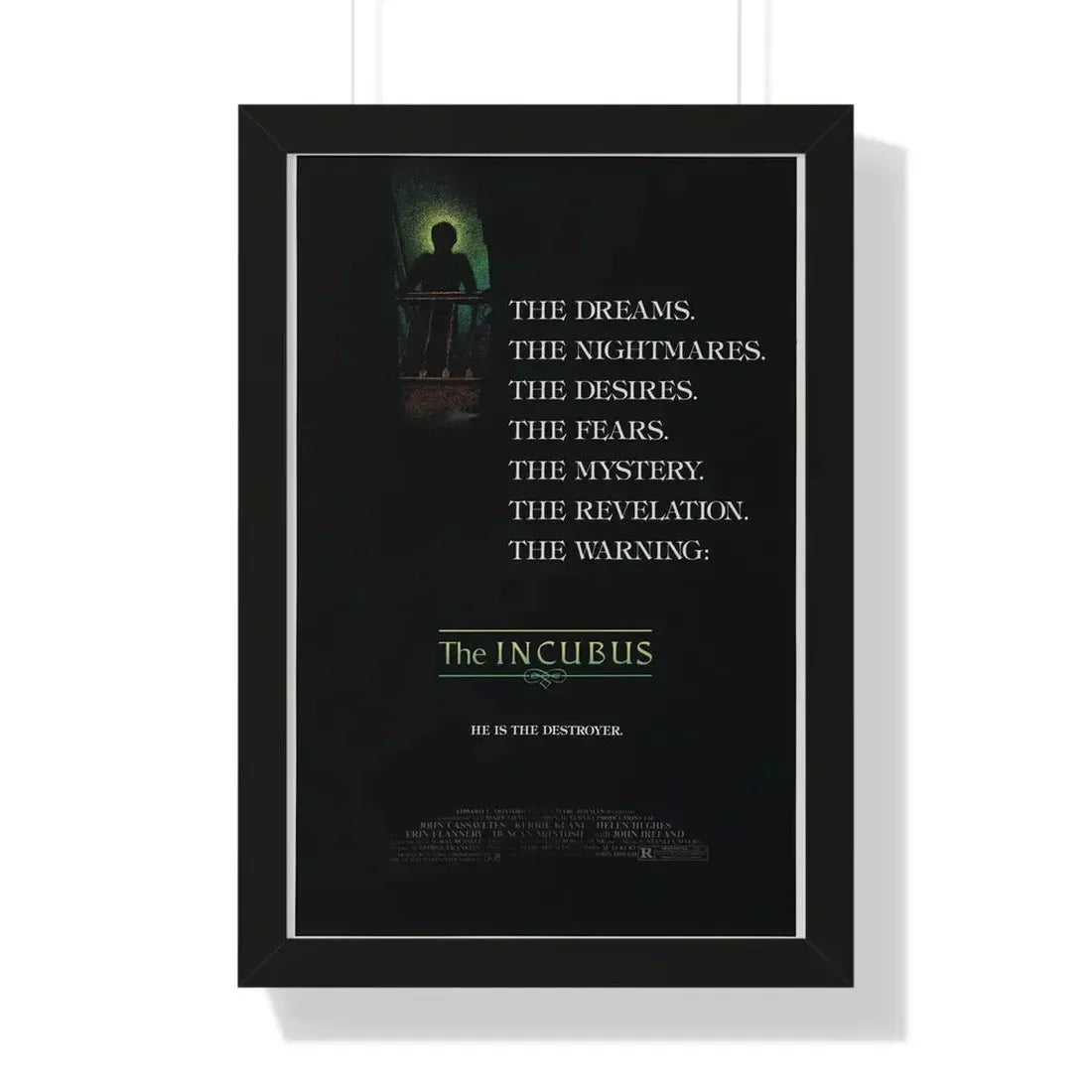 THE INCUBUS 1982 - Framed Movie Poster 16″ x 24″ Black - The Sticker Space