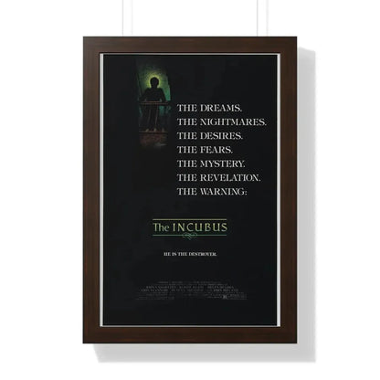 THE INCUBUS 1982 - Framed Movie Poster 16″ x 24″ Walnut - The Sticker Space