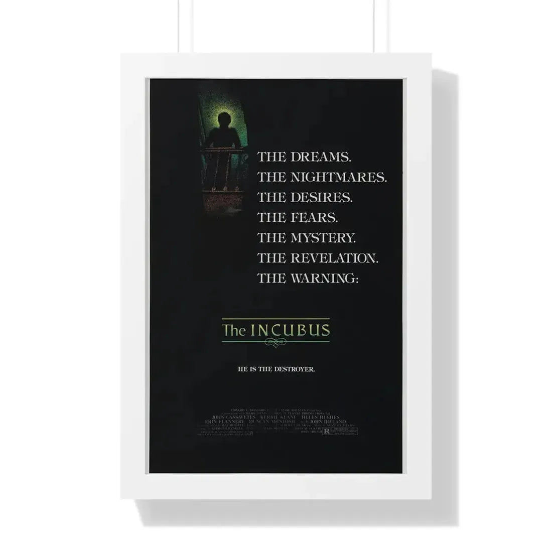 THE INCUBUS 1982 - Framed Movie Poster 16″ x 24″ White - The Sticker Space