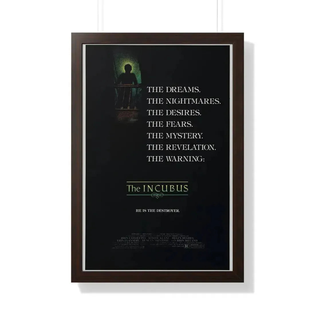 THE INCUBUS 1982 - Framed Movie Poster 20" x 30" Walnut - The Sticker Space