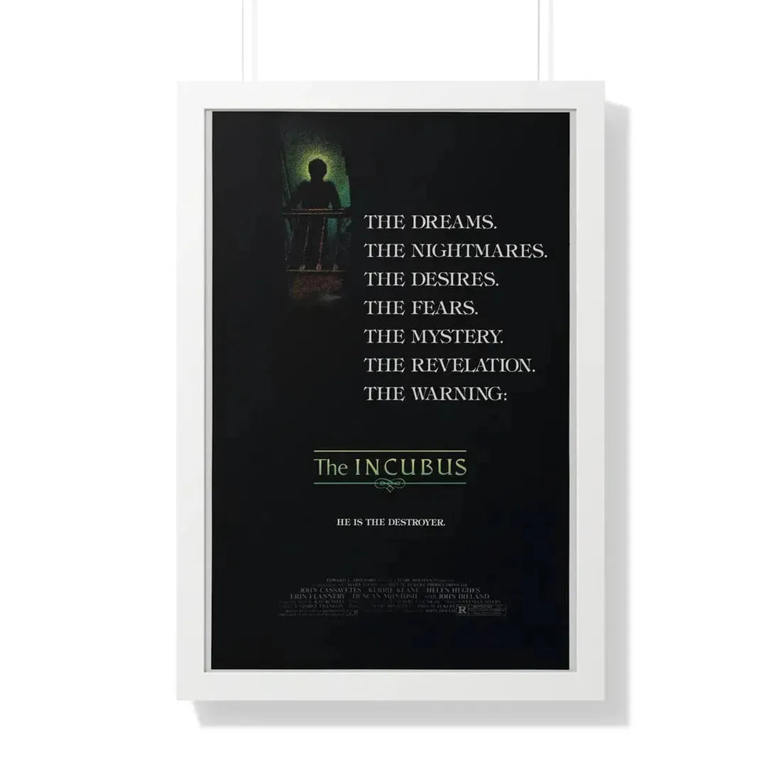 THE INCUBUS 1982 - Framed Movie Poster 20" x 30" White - The Sticker Space