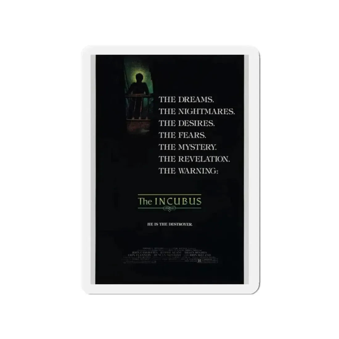 THE INCUBUS 1982 Movie Poster - Refrigerator Magnet 2 Inch Die-Cut - The Sticker Space