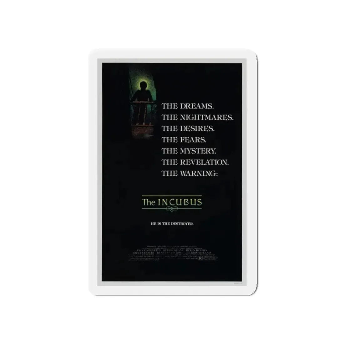 THE INCUBUS 1982 Movie Poster - Refrigerator Magnet 4 Inch Die-Cut - The Sticker Space