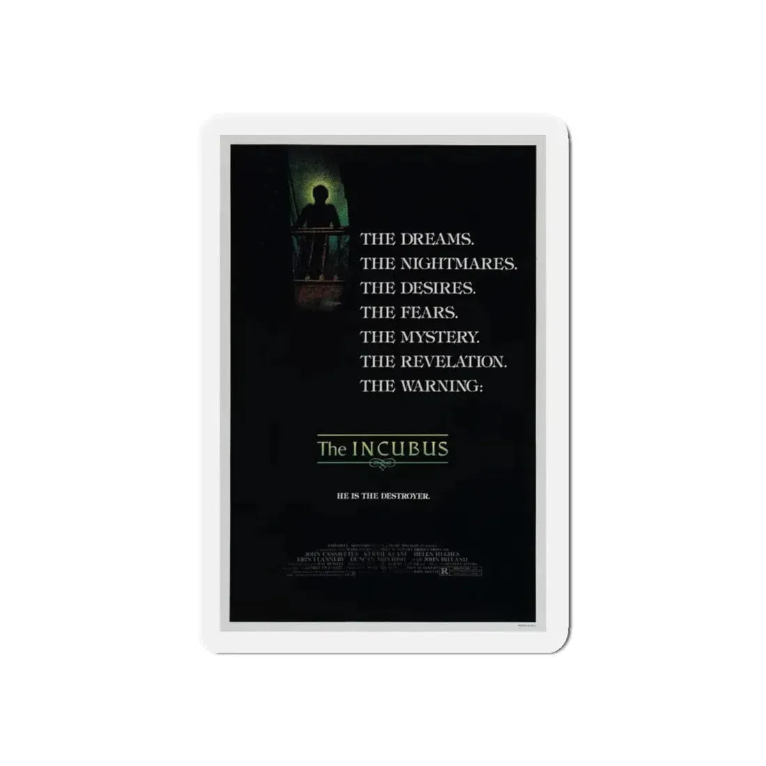 THE INCUBUS 1982 Movie Poster - Refrigerator Magnet 5 Inch Die-Cut - The Sticker Space